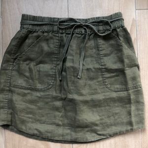 DONATED: LOFT - Olive Green Skirt - XSP